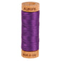 Aurifil Mako 80wt Cotton Thread Solid Medium Purple for patchwork, quilting and sewing