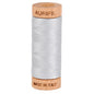 Aurifil Mako 80wt Cotton Thread Solid Dove for patchwork, quilting and sewing