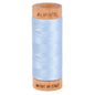 Aurifil Mako 80wt Cotton Thread Solid Light Robins Egg for patchwork, quilting and sewing