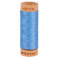 Aurifil Mako 80wt Cotton Thread Solid Light Wedgewood for patchwork, quilting and sewing