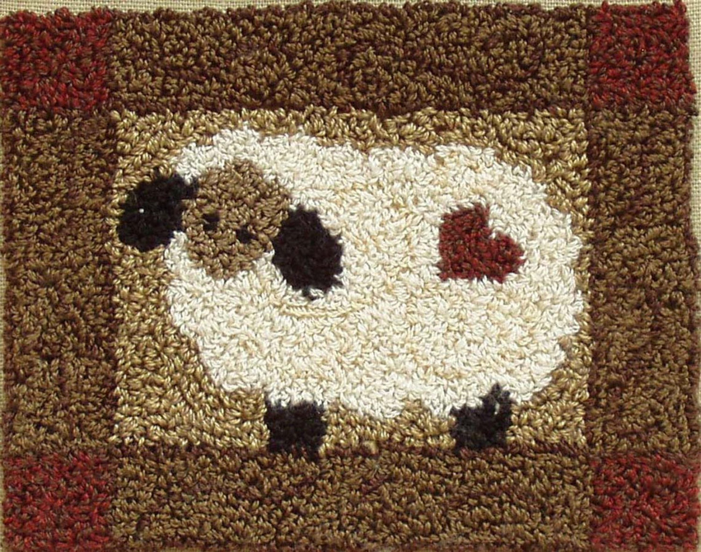 Sheep Punchneedle Embroidery Kit , quilting and needlework