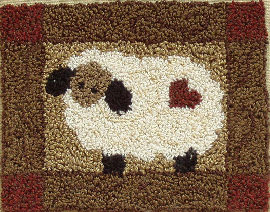 Sheep Punchneedle Embroidery Kit , quilting and needlework