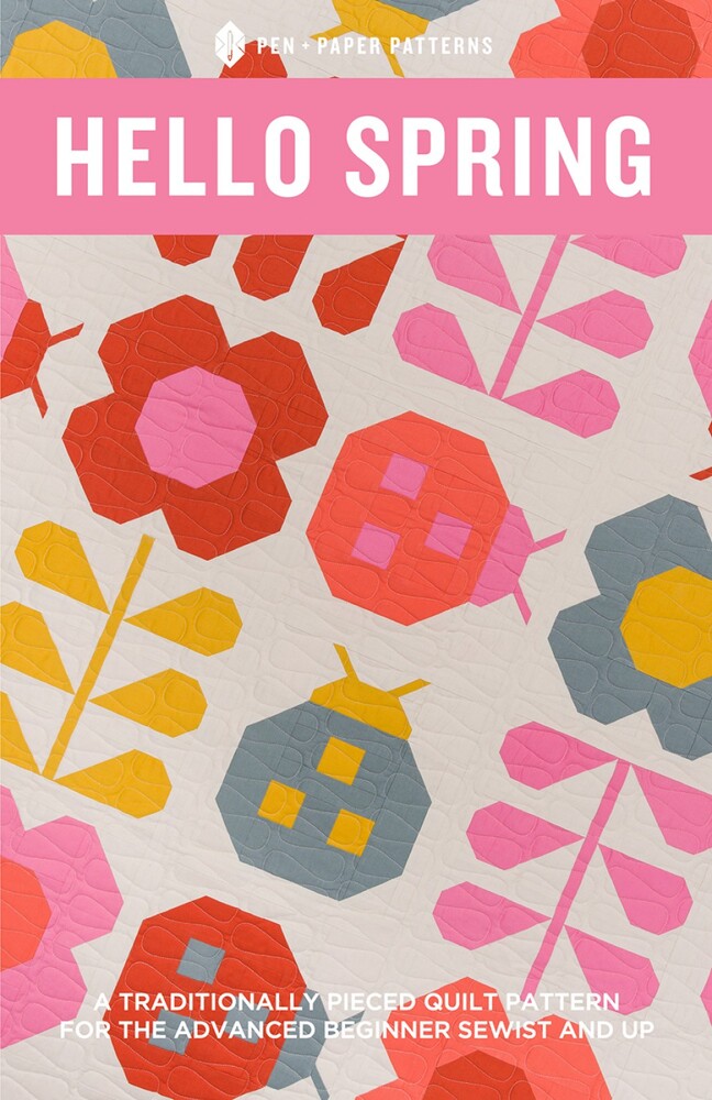 Hello Spring Quilt Pattern for bag making and sewing projects