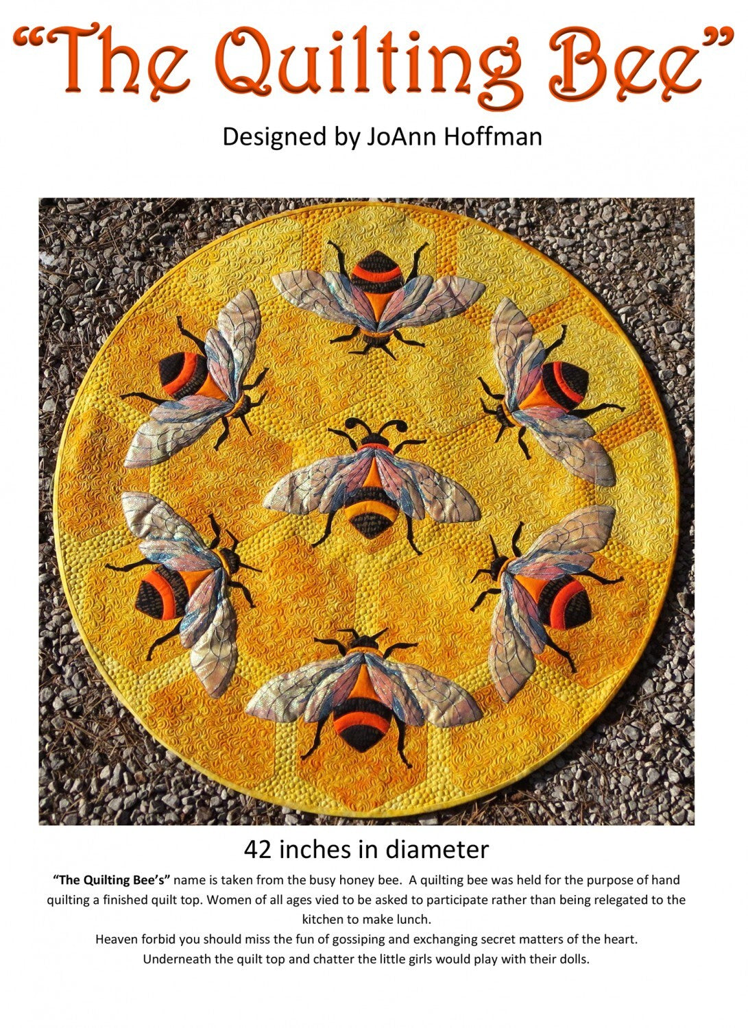 Quilting Bee Applique Wall Hanging/Table Topper Pattern , quilting and craft projects