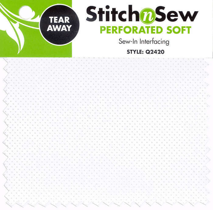 Heat n Bond Stitch N' Sew Tear-Away Soft Perforated Stabiliser Q2420 for applique, sewing and fusible craft projects