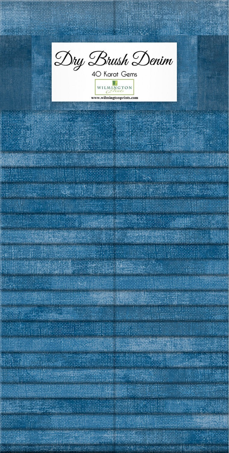 Essential Gems - 64 mm Denim Jacket Strips -40pc sewing and quilting product
