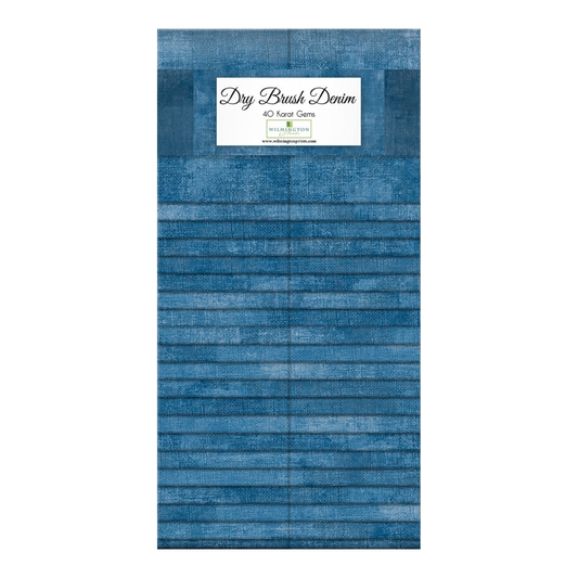 Essential Gems - 2.5 in Denim Jacket Strips - 40 pc