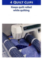 Quilt Clips 76 mm Plastic Full Size Set of 4 sewing and quilting product