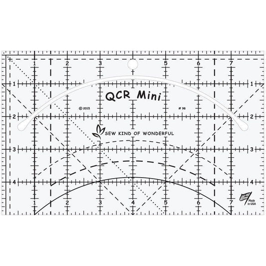 Quick Curve Mini Ruler from Sew Kind of Wonderful for precise cutting, marking and patchwork