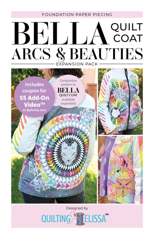 Bella Arcs and Beauties - FPP Expansion Pack (for Bella Quilted Coat) Pattern , quilting and craft projects