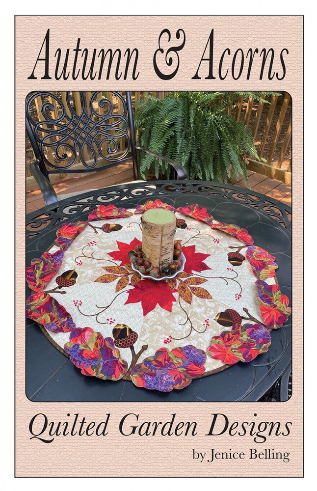 Autumn & Acorns Table Topper Pattern , quilting and craft projects