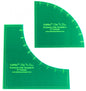 Drunkards Path Template - 203 mm finished - Slit n Sew for precise cutting, marking and patchwork