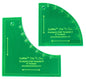 Drunkards Path Template - 203 mm finished - Slit n Sew for precise cutting, marking and patchwork