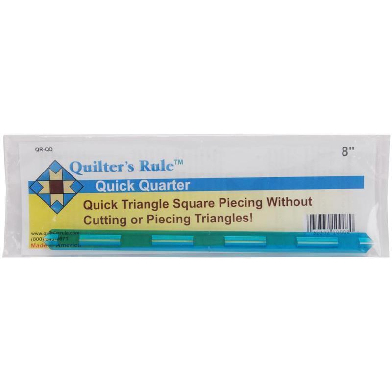 Quilters Quick Quarter Ruler - 203 mm for precise cutting, marking and patchwork
