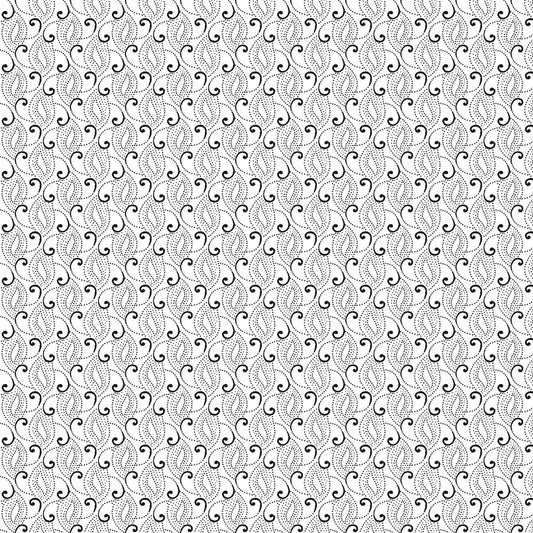White on White Paisley sewing and quilting product