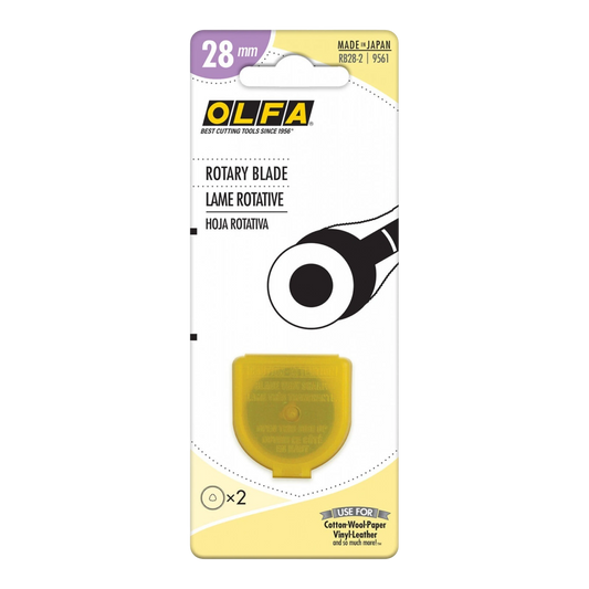 Olfa Rotary Blade - 28 mm - Refill pk of 2
