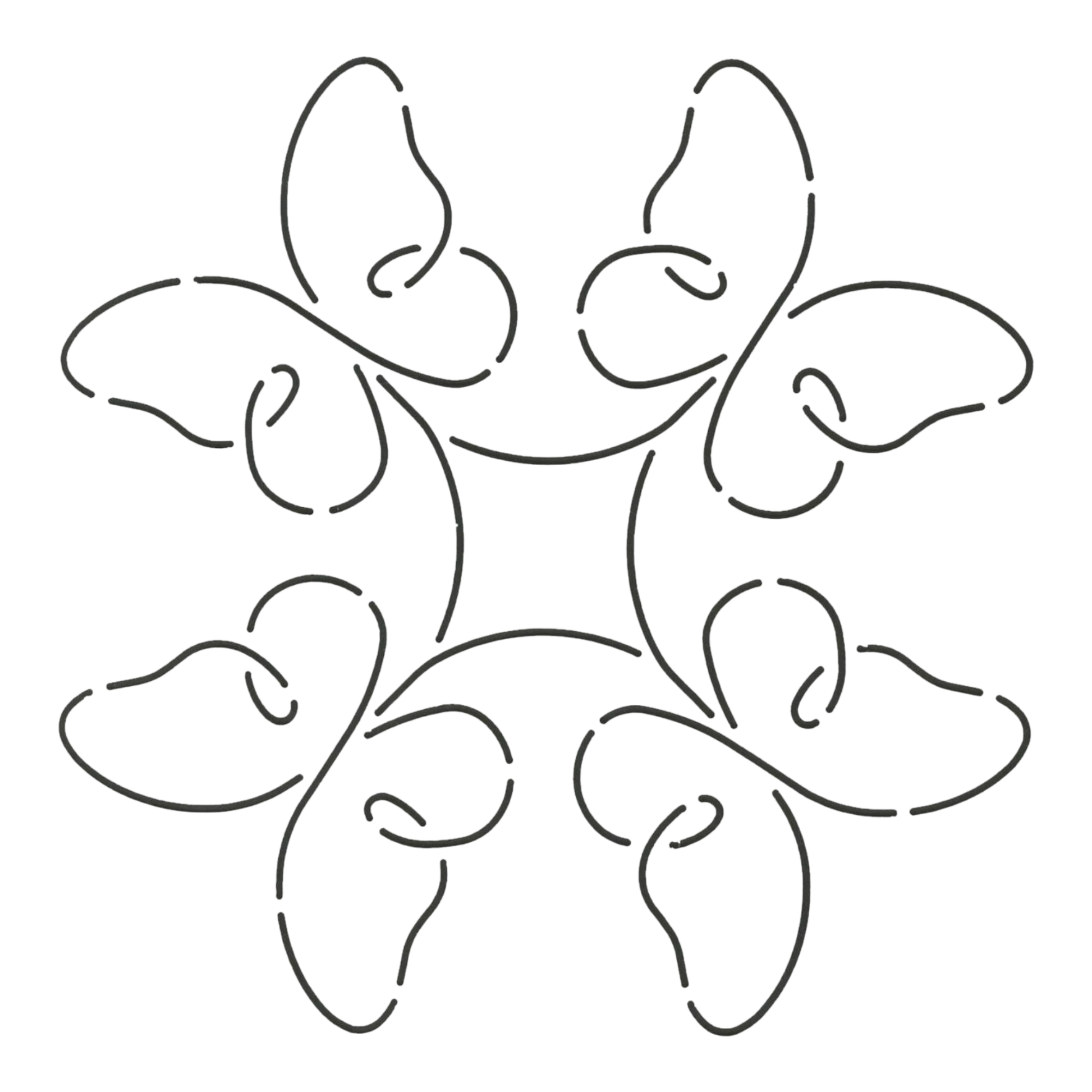 Quilt Stencil Promise 178 mm for precise cutting, marking and patchwork
