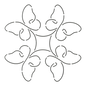Quilt Stencil Promise 178 mm for precise cutting, marking and patchwork