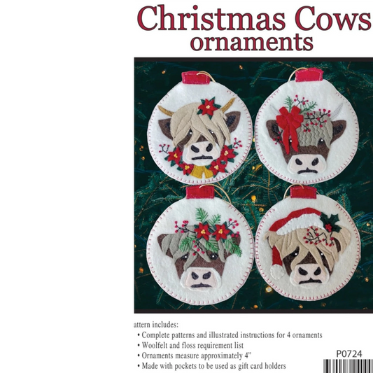 Christmas Cows Ornament Pattern