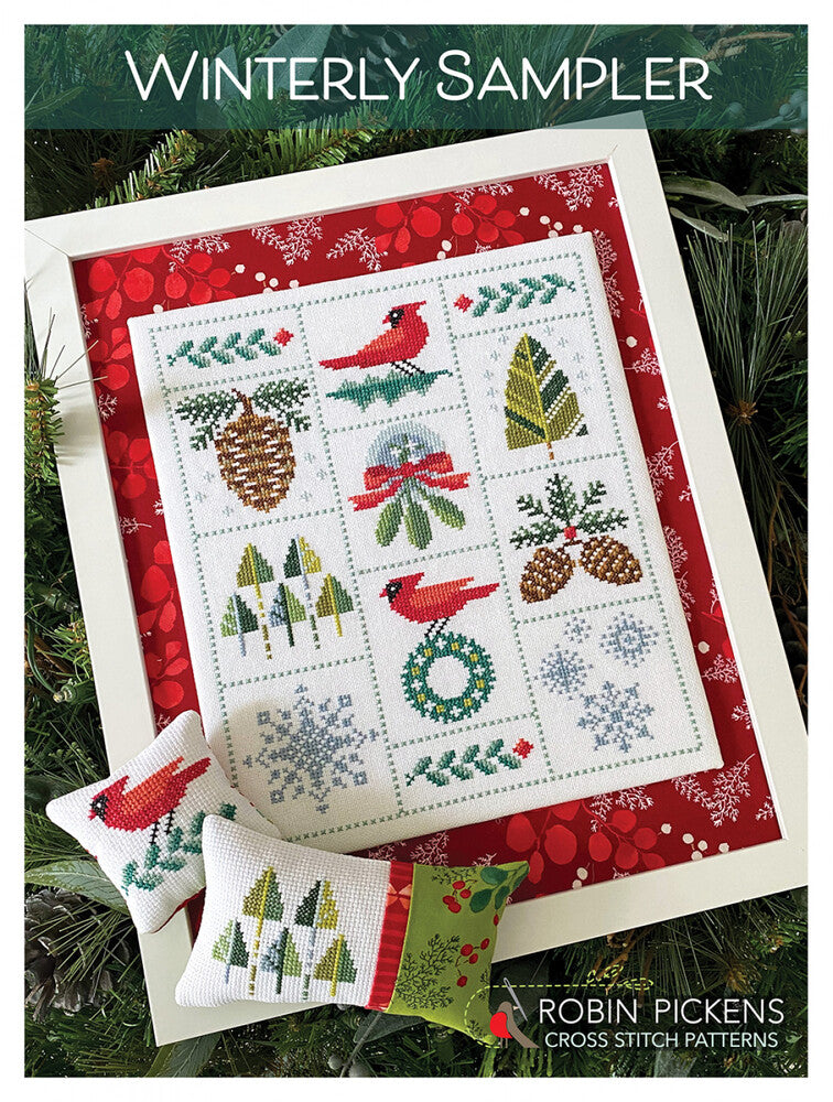 Winterly Sampler Cross Stitch Pattern , quilting and craft projects