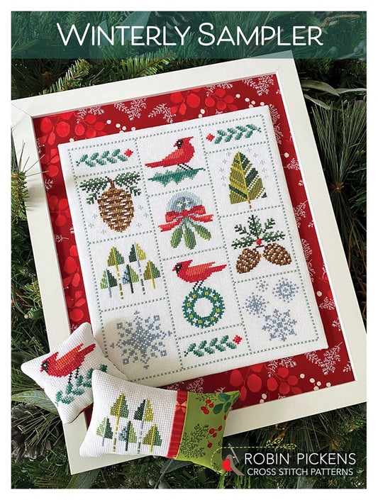 Winterly Sampler Cross Stitch Pattern , quilting and craft projects