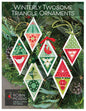 Winterly Twosome Triangle Ornaments Cross Stitch Pattern , quilting and craft projects