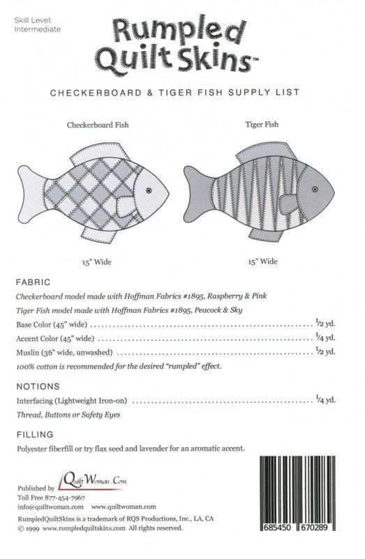 Checkerboard & Tiger Fish Pattern , quilting and craft projects