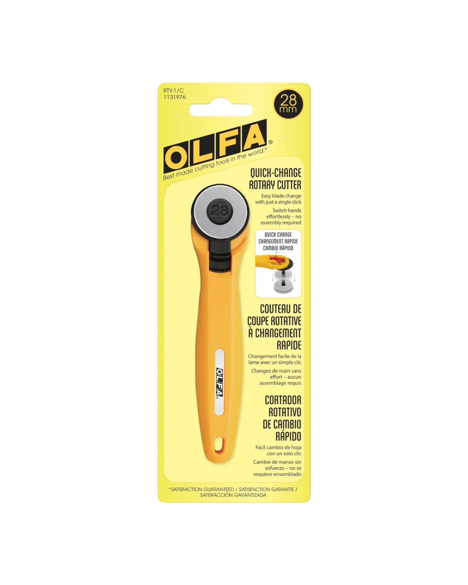 Olfa Quick Blade Change Rotary Cutter 28 mm