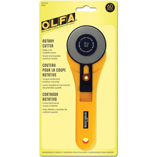 OLFA 60 mm Rotary Cutter RTY3 , quilting and fabric cutting