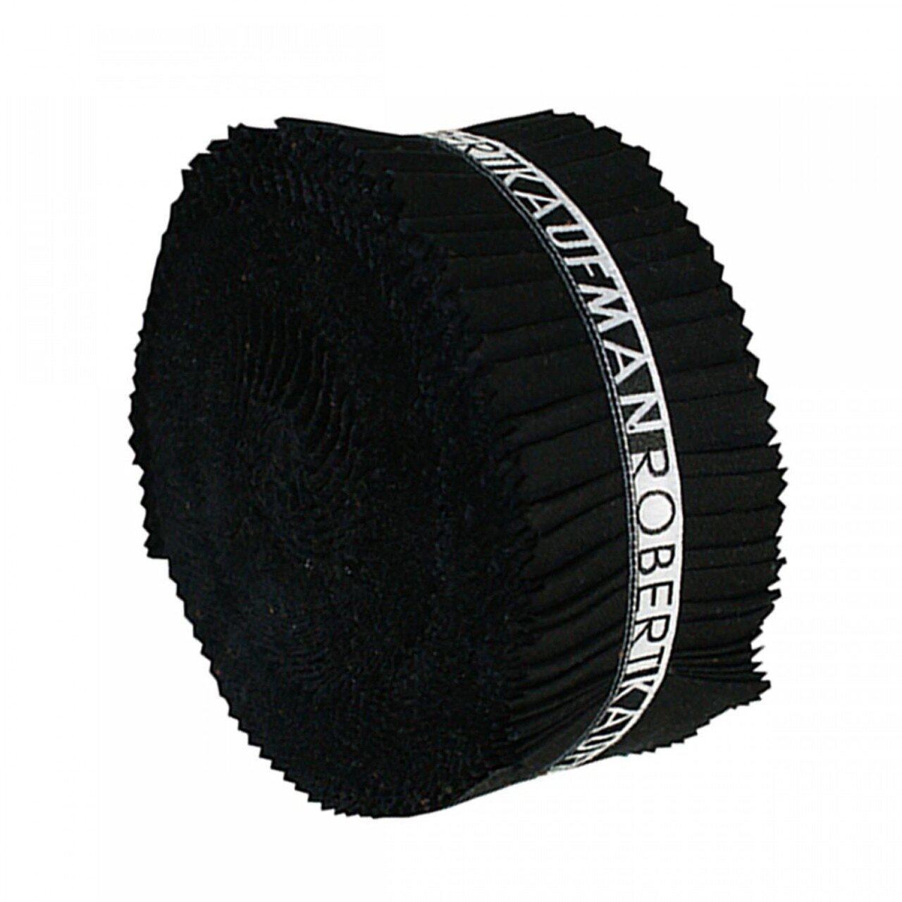 Kona Cotton Black Colourstory - 64 mm strips for patchwork, quilting and sewing