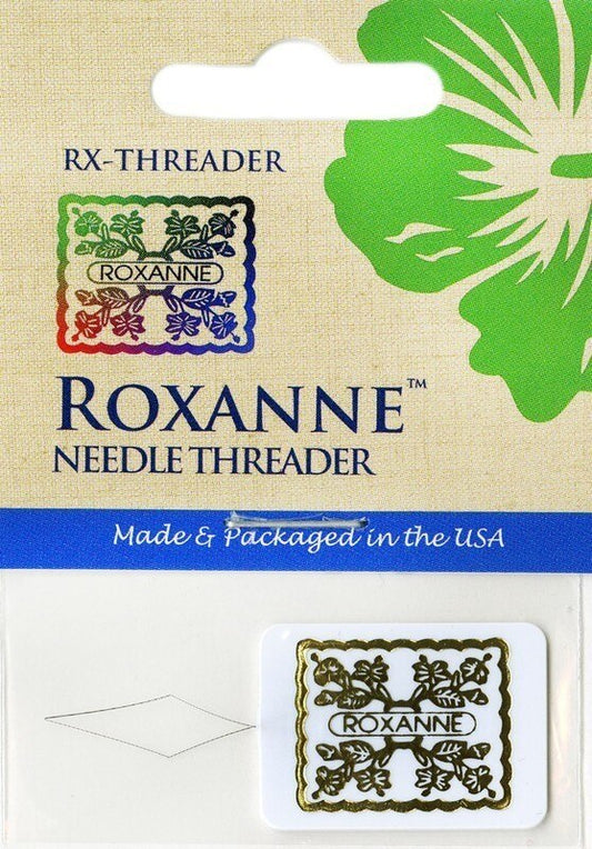 Roxanne Gold Embossed Needle Threader , piecing and stitching