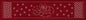 Sashiko Australia Lotus Flower and Seven Treasures Runner - Cherry Red
