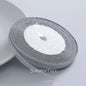 6mm glitter ribbon in Silver, sold by the yard — S-04-006-CYIN-1