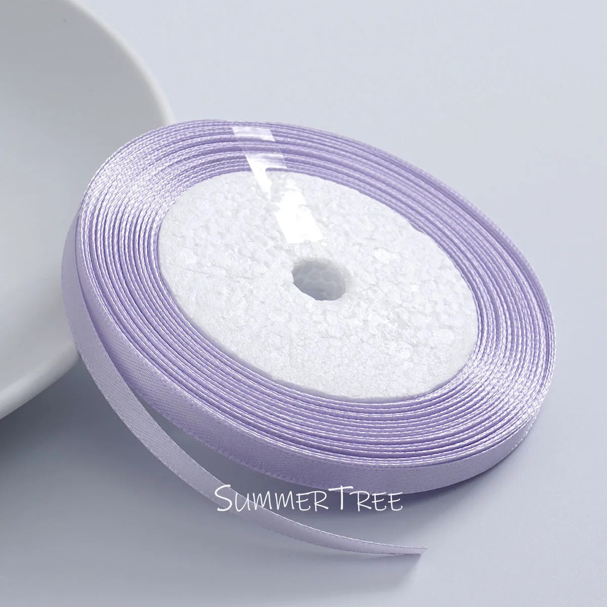 6mm single-sided satin ribbon in Lilac, sold by the yard — S-04-006-DXZ-1