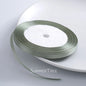 6mm single-sided satin ribbon in Sage, sold by the yard — S-04-006-HLV-1