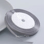 6mm single-sided satin ribbon in Grey, sold by the yard — S-04-006-HUI-1