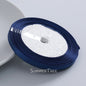 6mm single-sided satin ribbon in Navy, sold by the yard — S-04-006-NAV-1