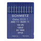 Schmetz Longarm Machine Needles Size 18/110 10 Pack , quilting and needlework