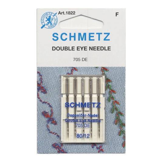 Schmetz Double Eye Topstitch Machine Needle Size 80/12 , quilting and needlework