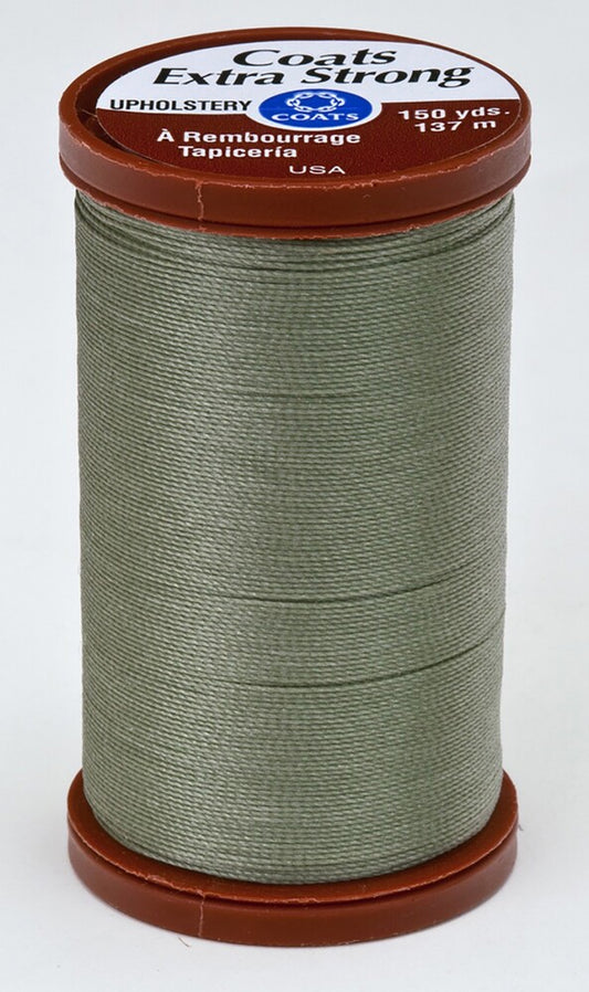 Coats Extra Strong & Upholstery Thread 150 yds - Green Linen for patchwork, quilting and sewing