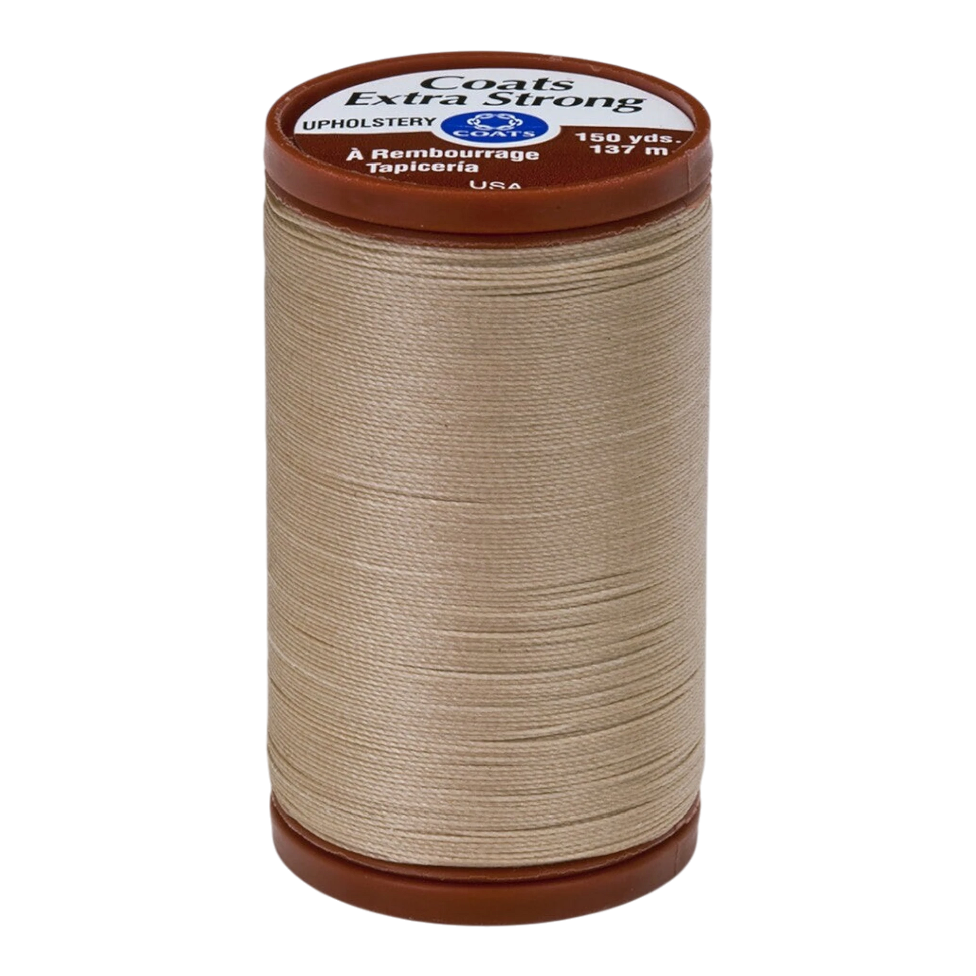 Coats Extra Strong & Upholstery Thread 150 yds - Hemp , piecing and stitching