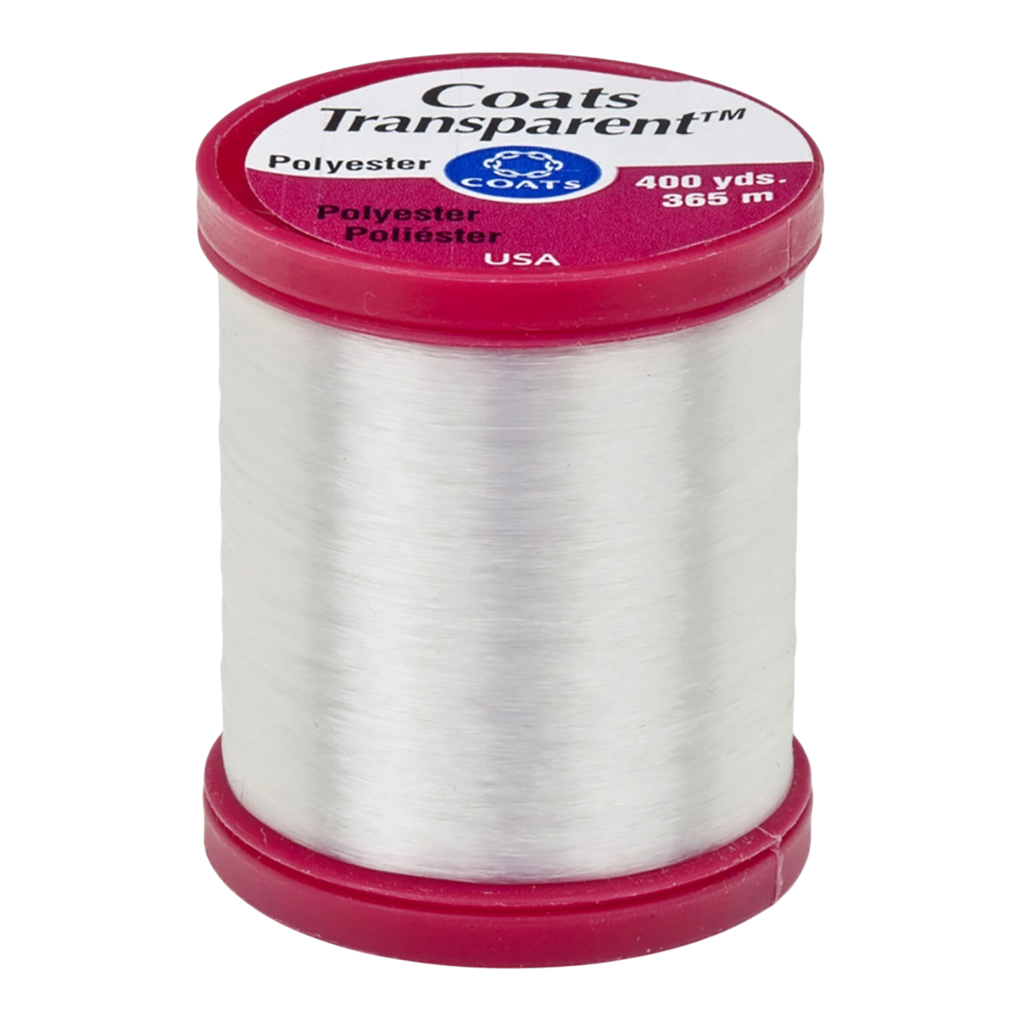 Coats Transparent Polyester Thread 400 yds , piecing and stitching