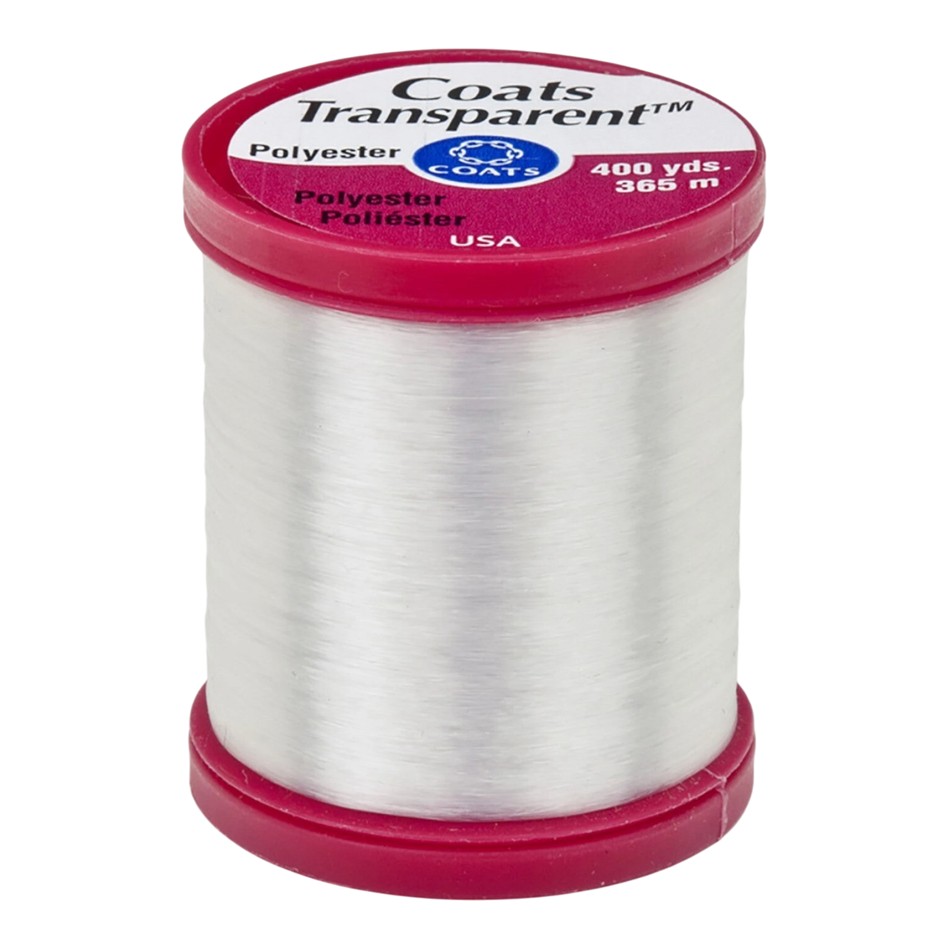Coats Transparent Polyester Thread 400 yds , piecing and stitching