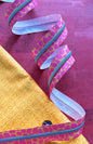 Blue Pebble Zipper Tape With Nickel Teeth for bag making and sewing projects