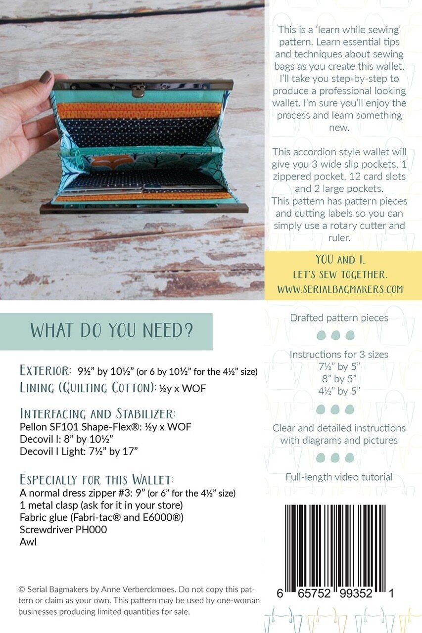 Roxy Accordion Bag Pattern , quilting and craft projects