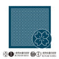Japanese Sashiko Sampler - Sakura Hana Navy Pre-Printed Cloth by EmmaCreation