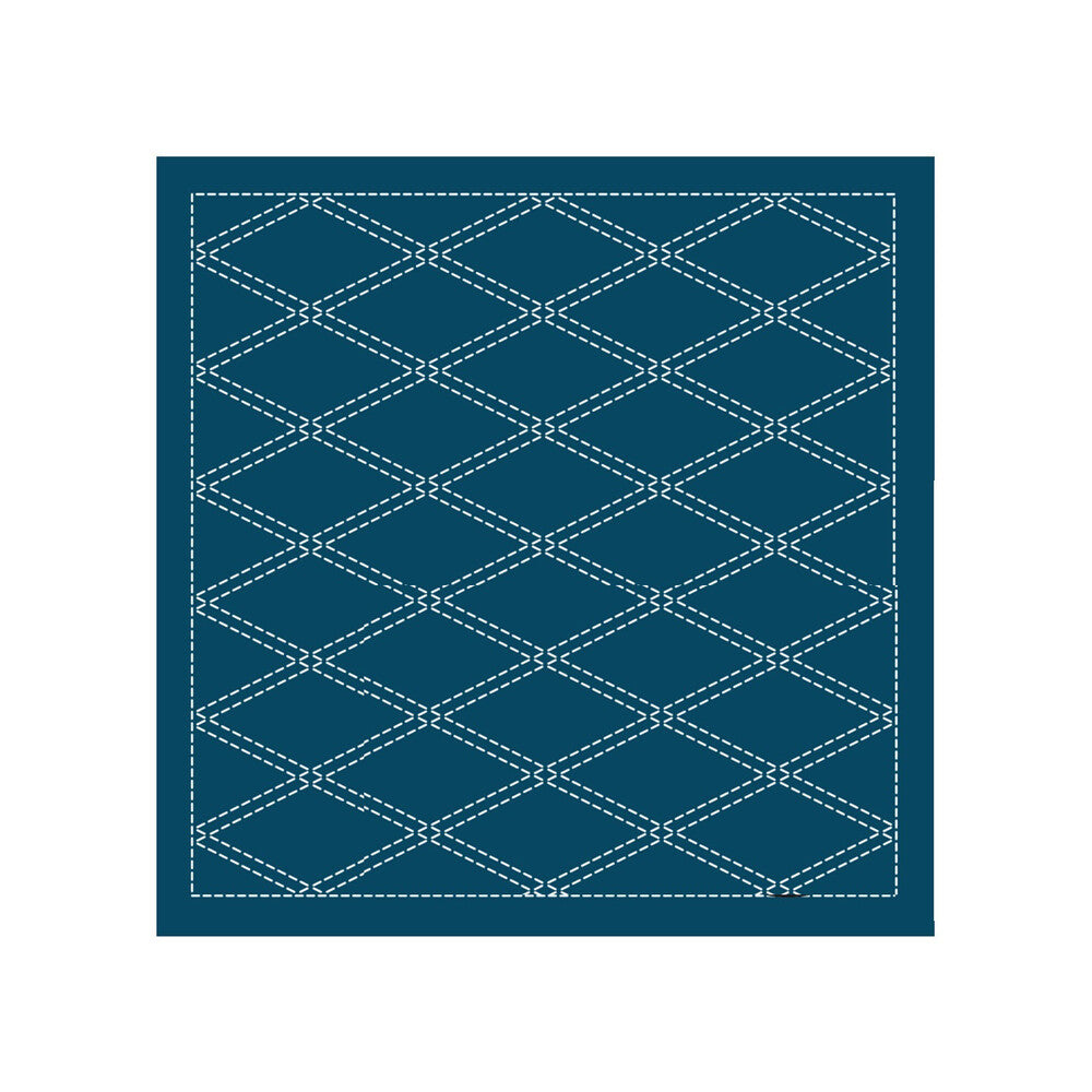 Sashiko Sampler Tasuki Navy , piecing and stitching