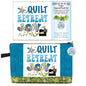 Zipper Pouch Set Quilt Retreat Blue Joy for bag making and sewing projects