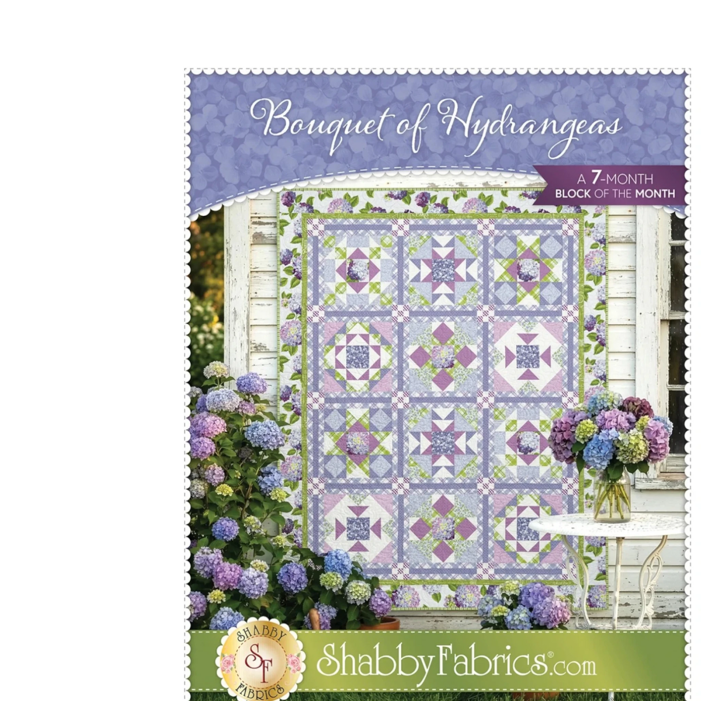 Bouquet of Hydrangeas Quilt Pattern