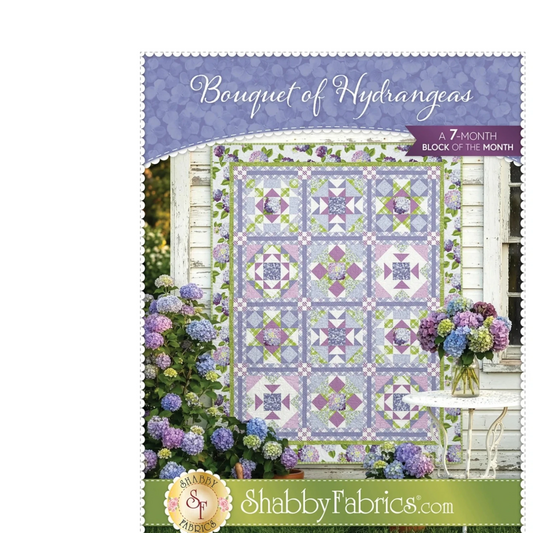 Bouquet of Hydrangeas Quilt Pattern
